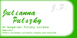 julianna pulszky business card
